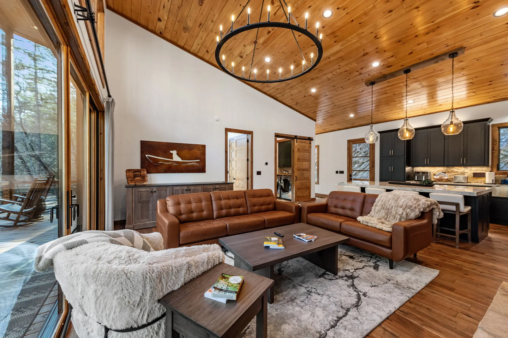 Thoughtful details throughout the upper living spaces.