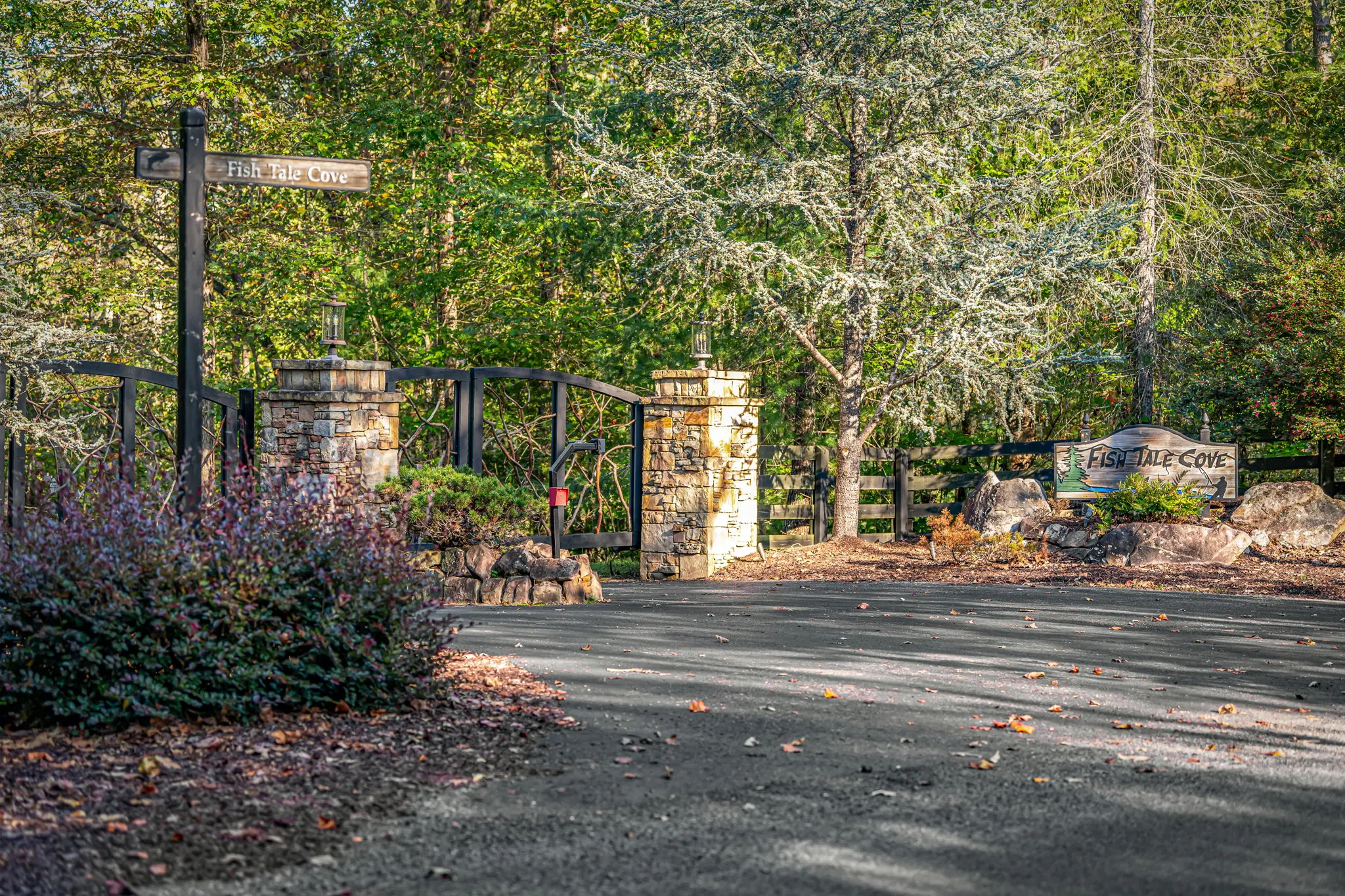 The community entrance gate.