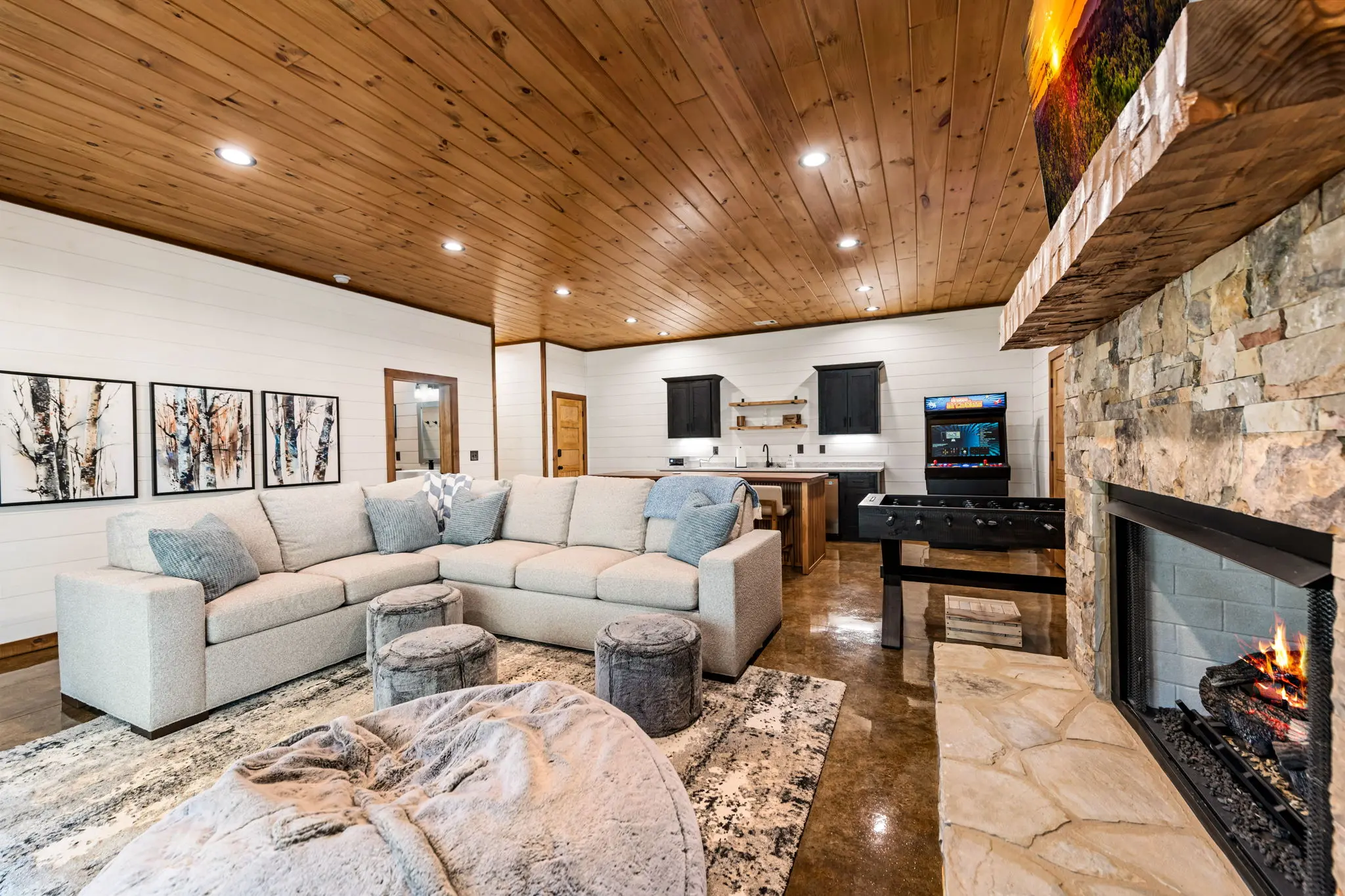 Versatile lower level space ready for your favorite activities.