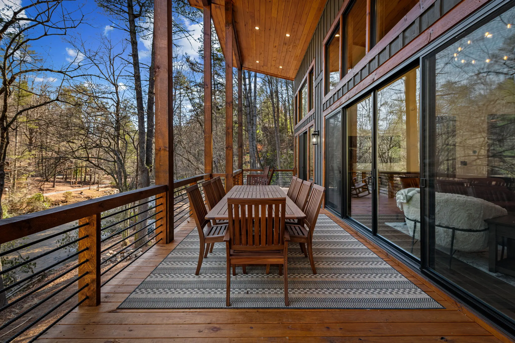 Easy access from the main living area to the outdoor dining area.